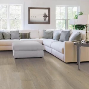 Hardwood flooring in a living room | Petersen's Carpet & Flooring