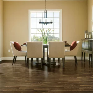 Hardwood flooring in modern dining room | Petersen's Carpet & Flooring