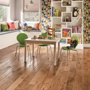 Hardwood flooring in colorful room | Petersen's Carpet & Flooring