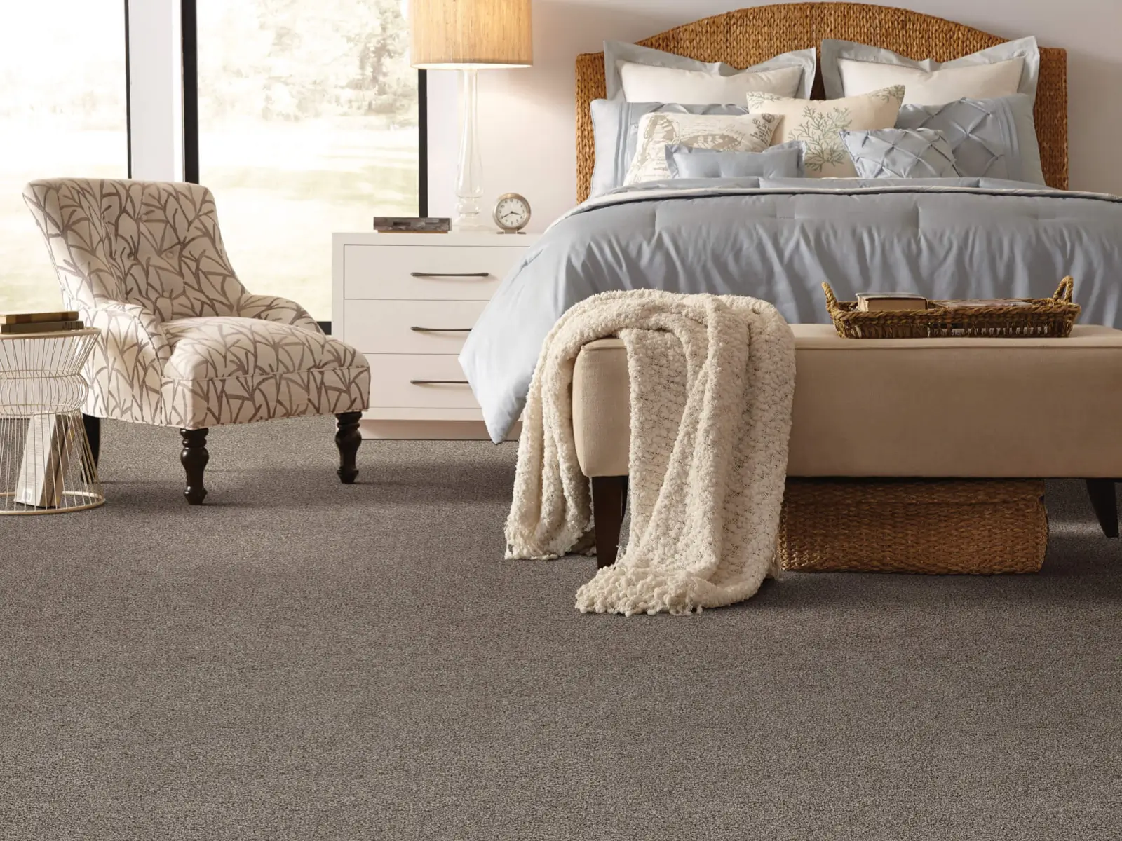 Bedroom featuring carpet | Petersen's Carpet & Flooring